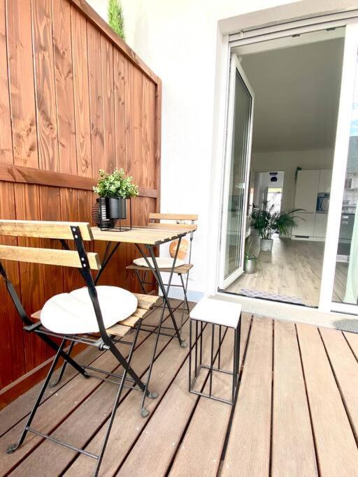 Modernes Trierer Cityloft Mit Grossem Balkon Extérieur photo
