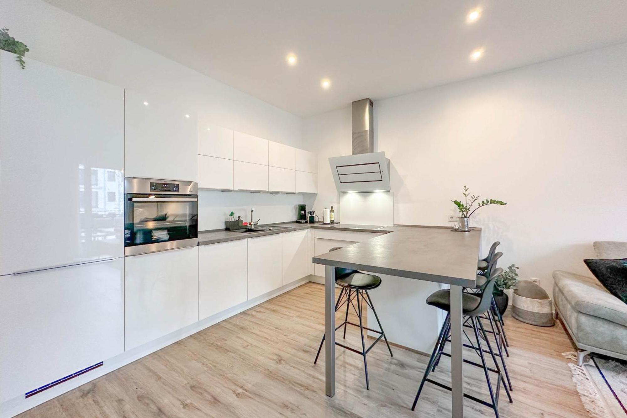 Modernes Trierer Cityloft Mit Grossem Balkon Extérieur photo