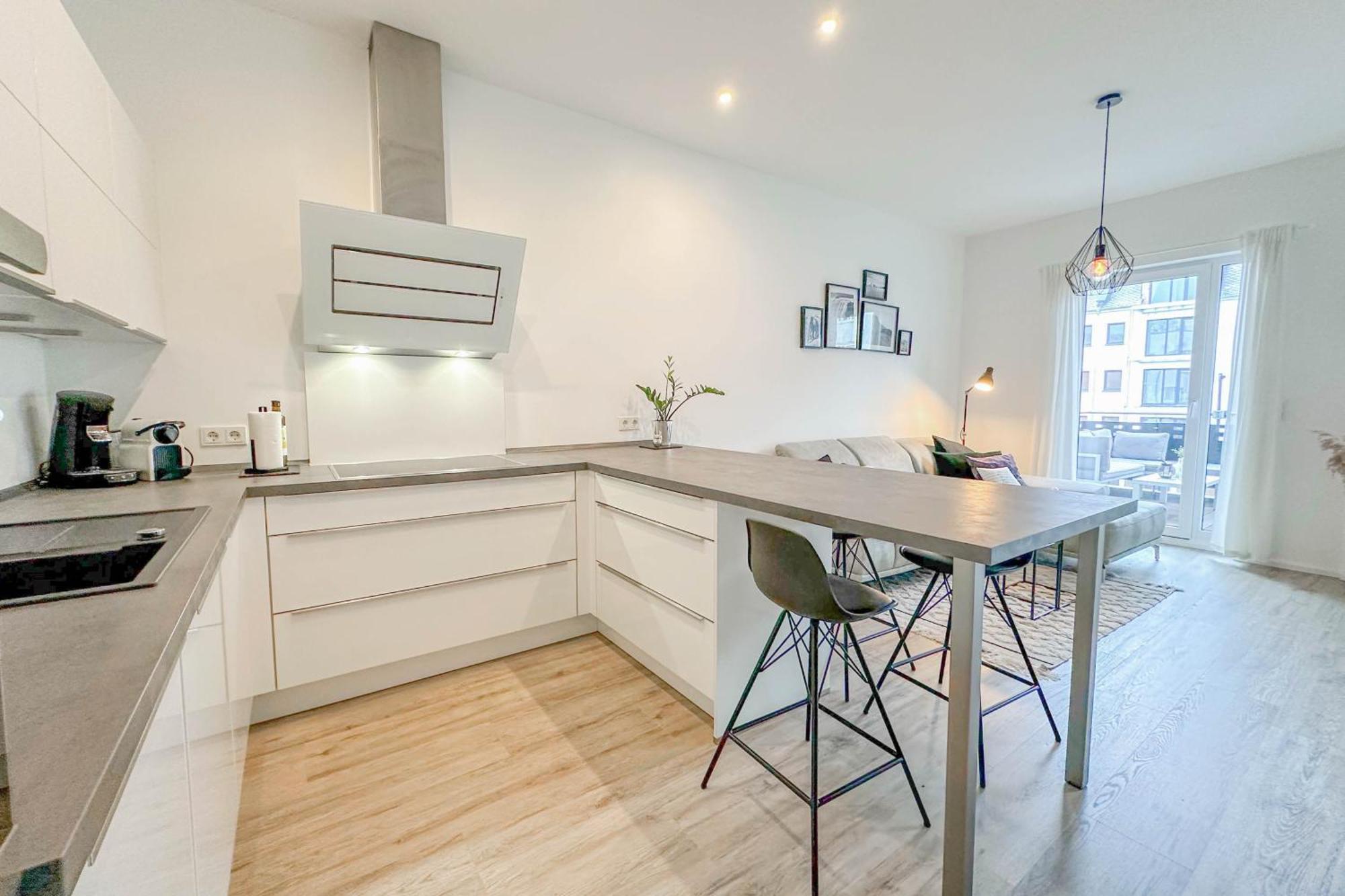 Modernes Trierer Cityloft Mit Grossem Balkon Extérieur photo