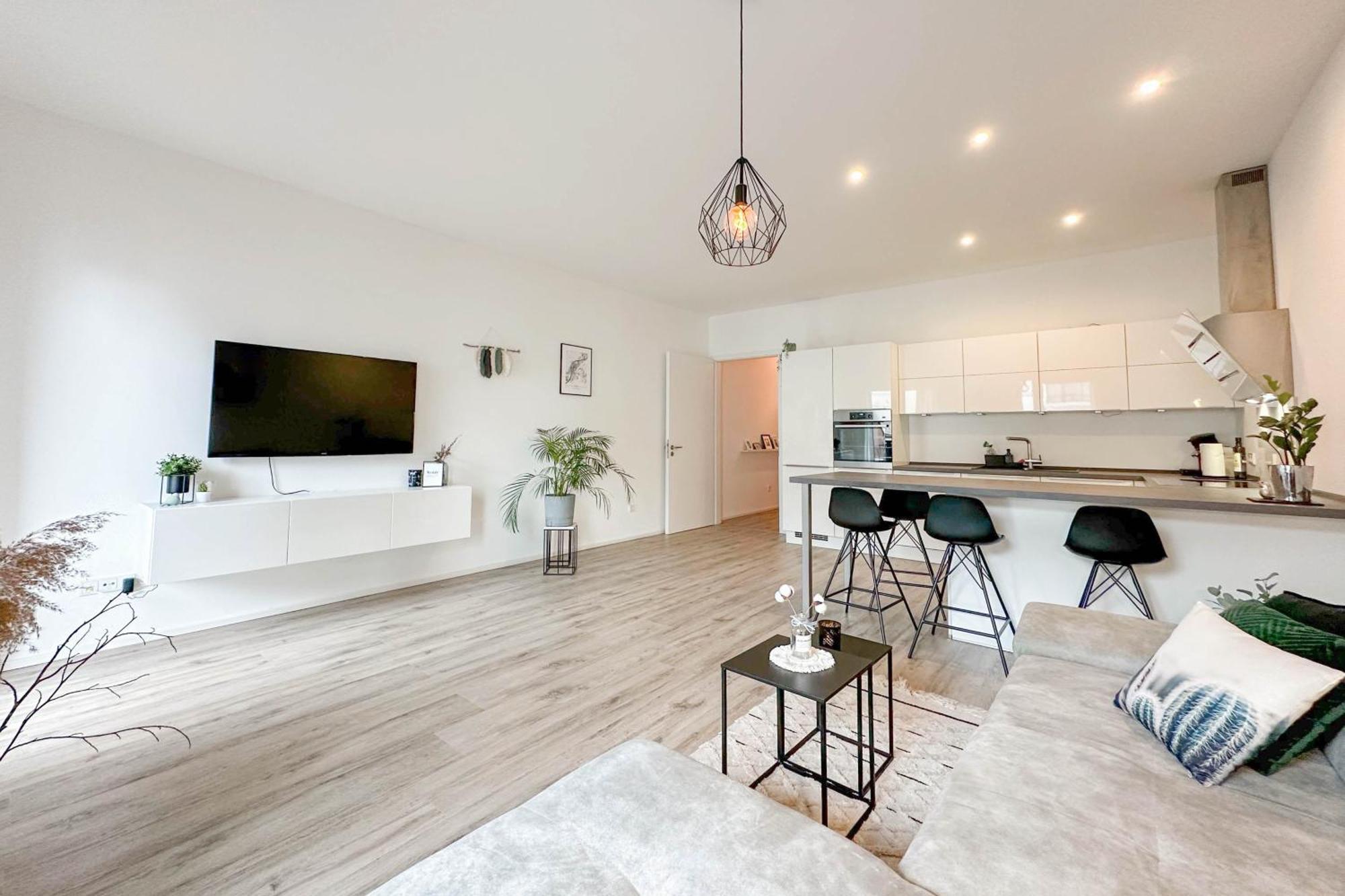 Modernes Trierer Cityloft Mit Grossem Balkon Extérieur photo